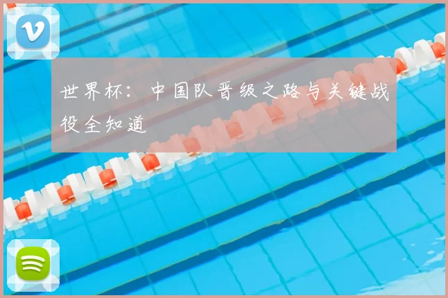 世界杯：中国队晋级之路与关键战役全知道